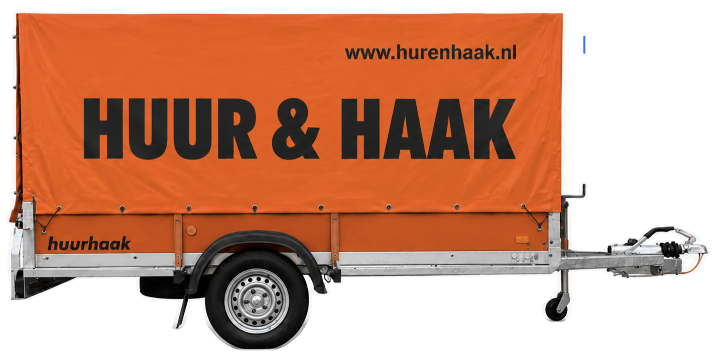 Ongeremde aanhanger met opzethuif